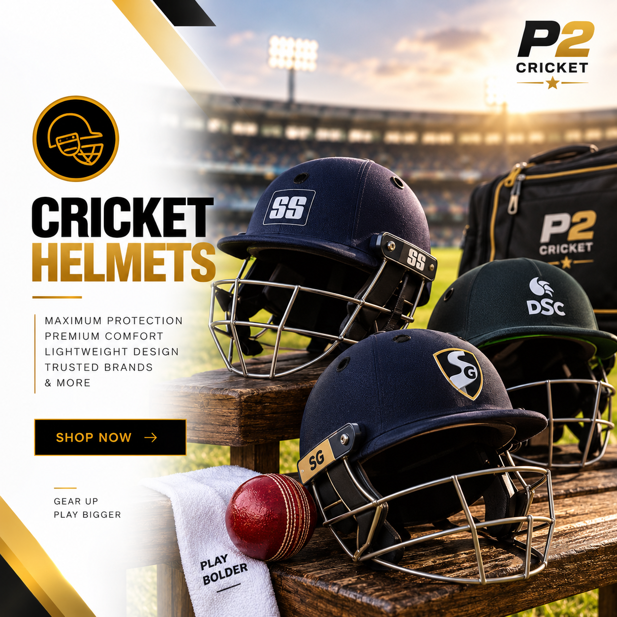 Cricket helmets and head protection