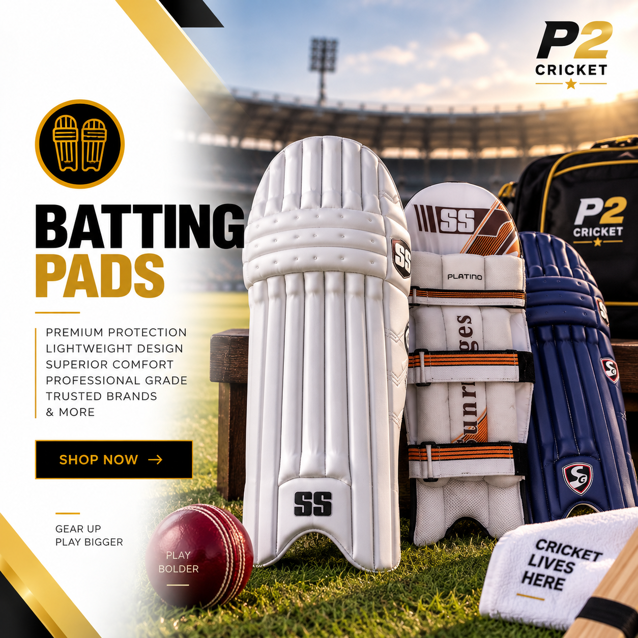 Cricket batting pads